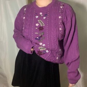 Northern Reflections Flower Sweater